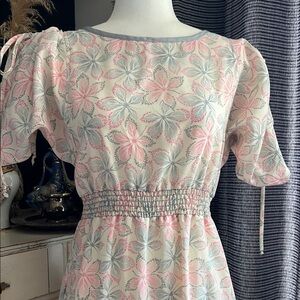 Vintage Cottagecore Floral Print Women's Dress